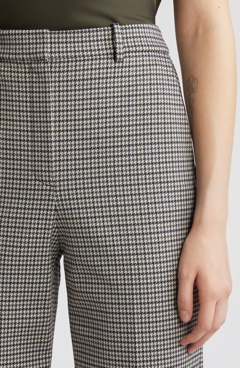 Theory Houndstooth High Waist Straight Leg Pants, Alternate, color,
