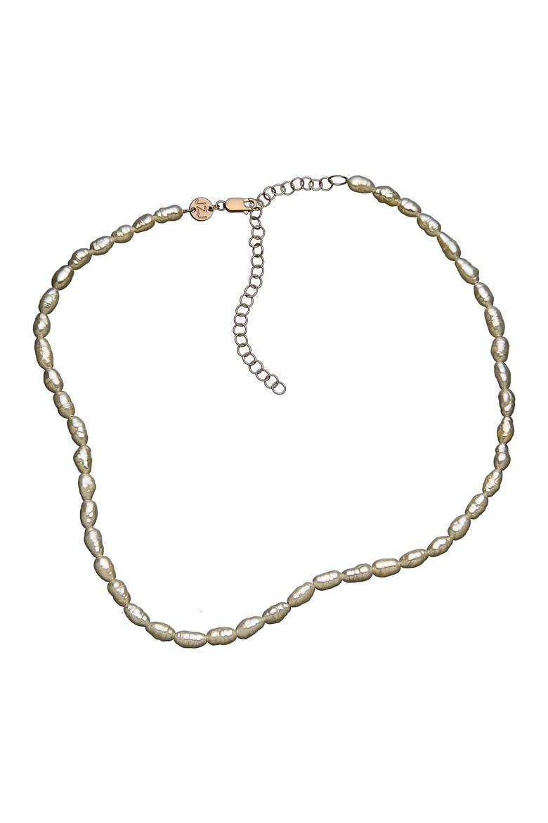 Nina Imitation Baroque Pearl Necklace, Main, color, YELLOW GOLD
