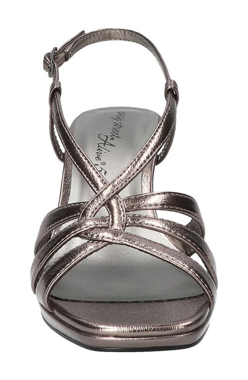 Easy Street Valorie Slingback Platform Sandal In Multi