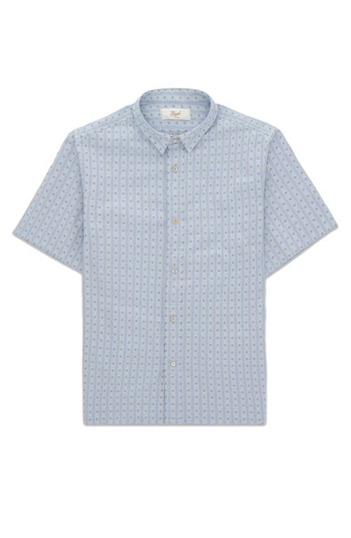 Fortela Prequel Cotton Short Sleeve Shirt In Blue