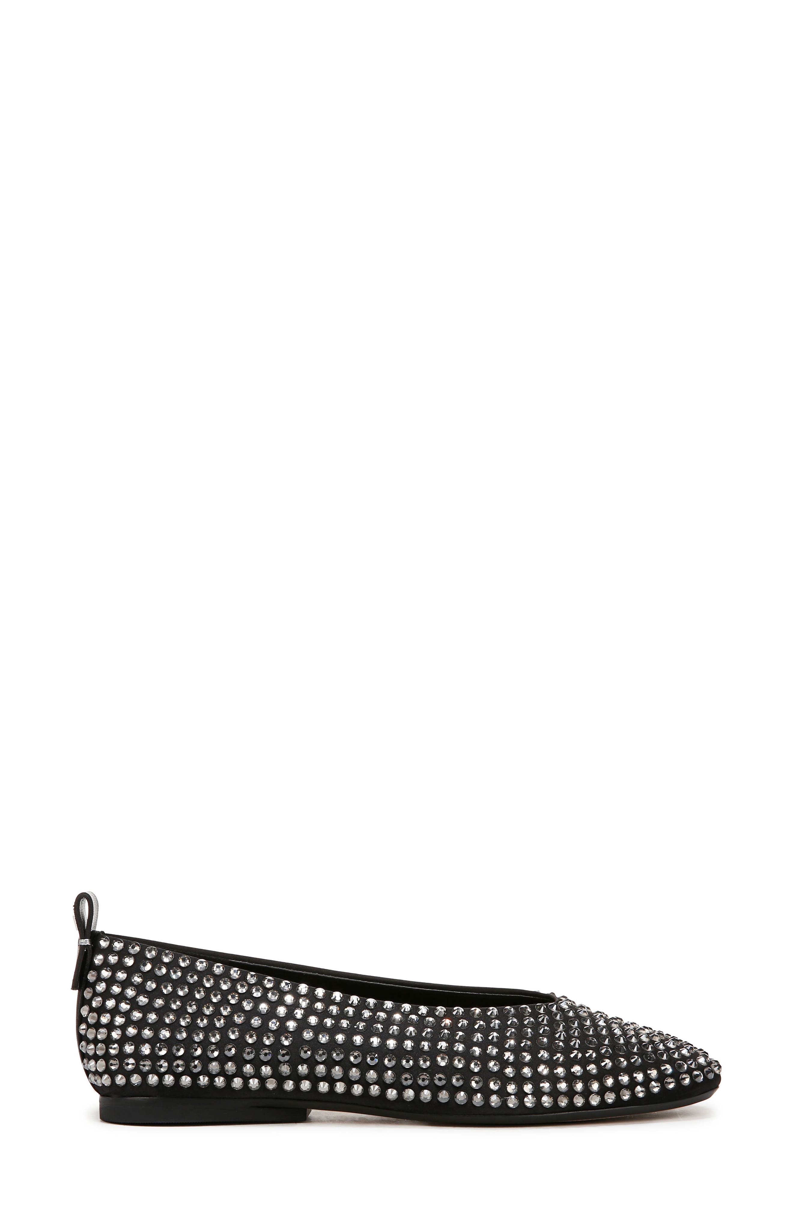 27 EDIT Naturalizer Carla Sparkle Embellished Flat, Alternate, color, Black