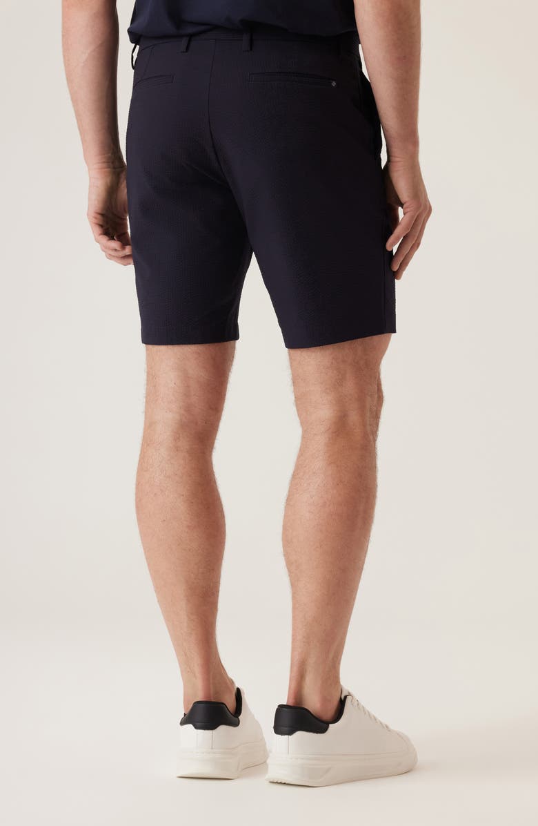 DEKE Oasis Satellite EME Seersucker Bermuda Shorts, Alternate, color, Black Navy