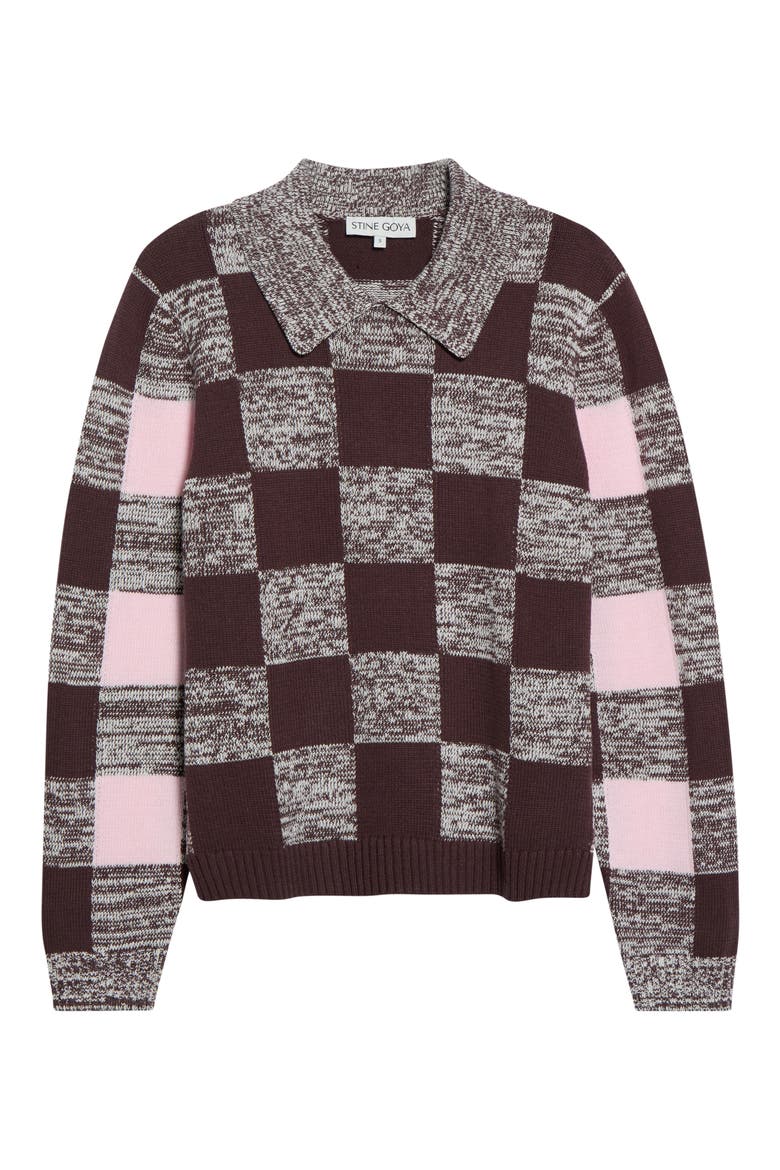 Check Polo Sweater, Main, color, MULTICHECKS MIX