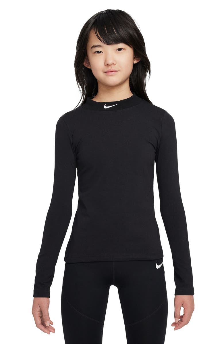 Nike Kids' Sportswear Long Sleeve Stretch T-Shirt, Main, color, 
