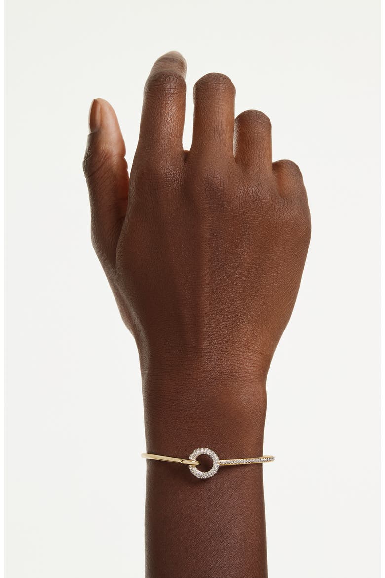 Dextera Pavé Crystal Bracelet, Alternate, color, GOLD