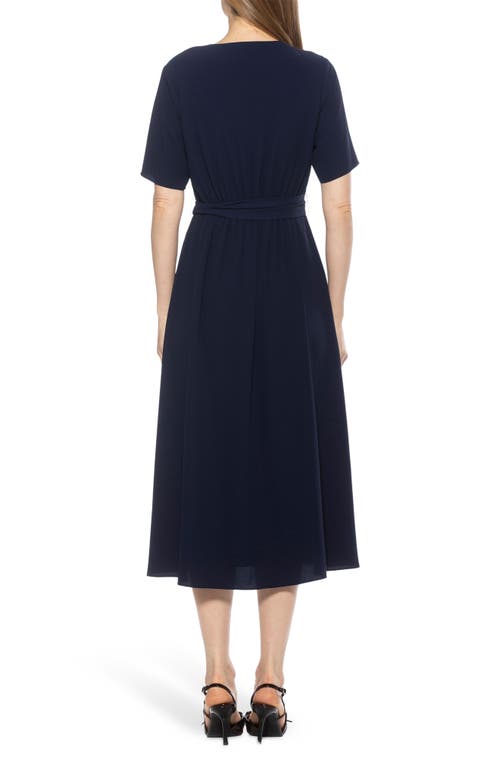 Alexia Admor Larisa A-line Dress In Navy
