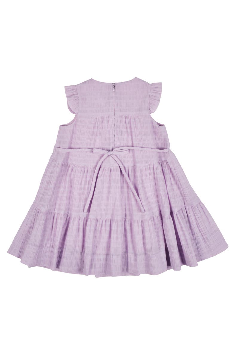 Crinkle Lawn Dress With Flower, Alternate, color, Light Purple