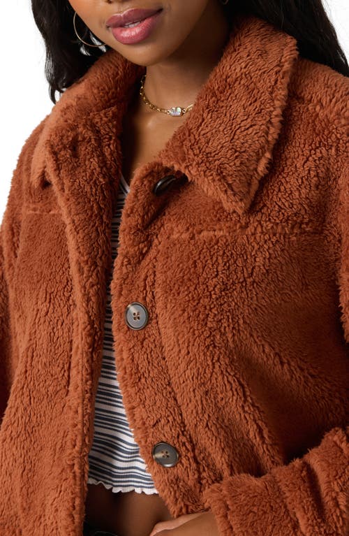 O'neill Huxlee Fleece Shirt Jacket In Brown