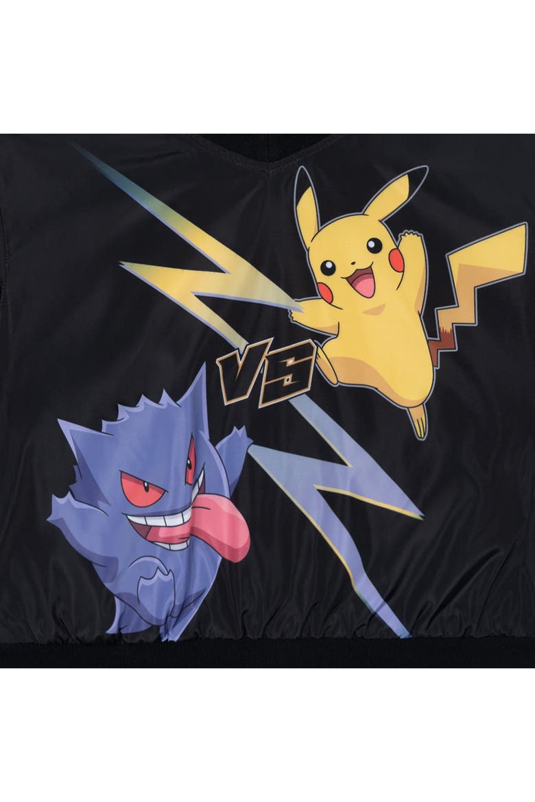 Bomber Jacket, Alternate, color, Black Pokemon