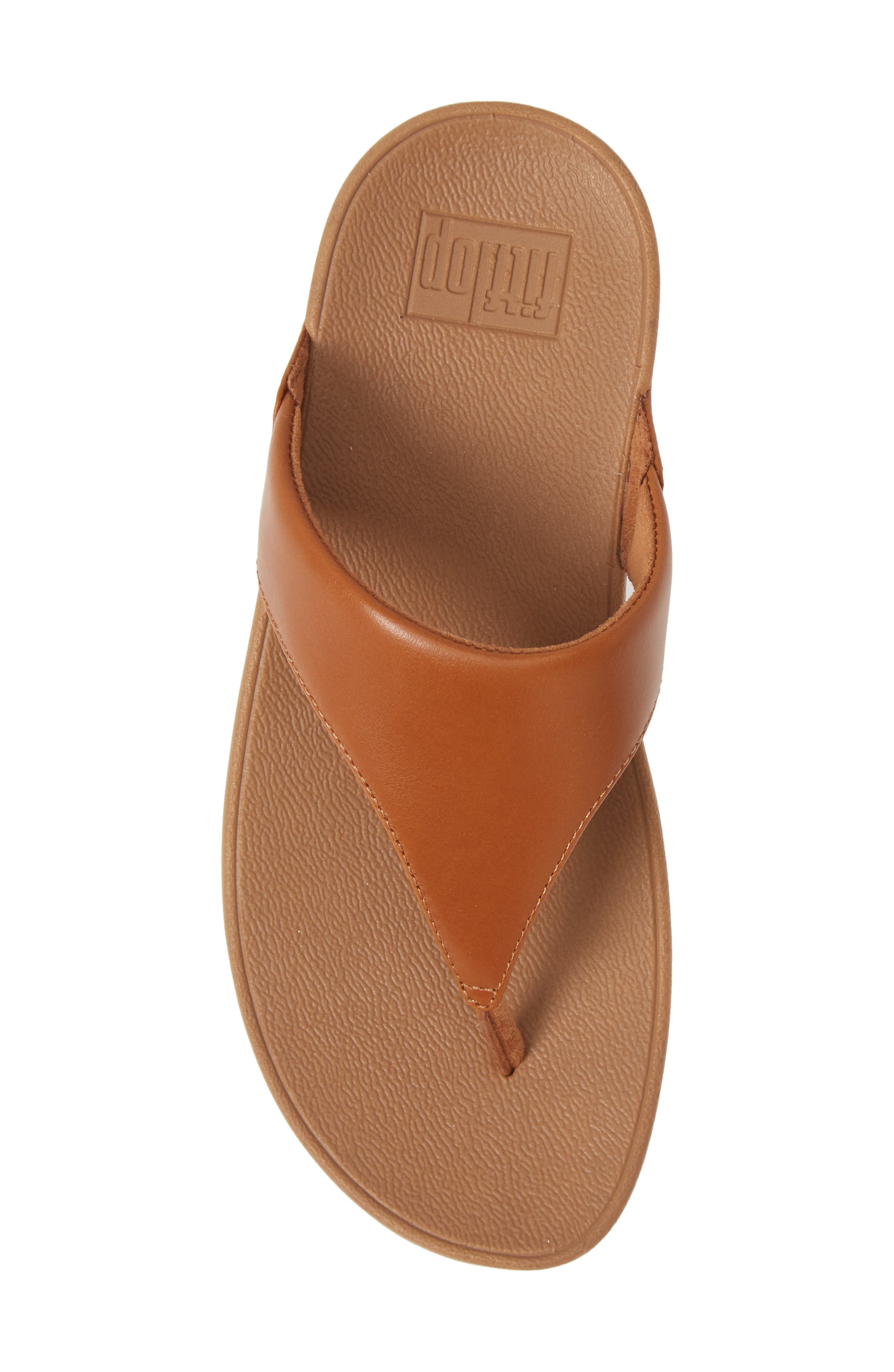 Lulu Flip Flop, Alternate, color, LIGHT TAN LEATHER