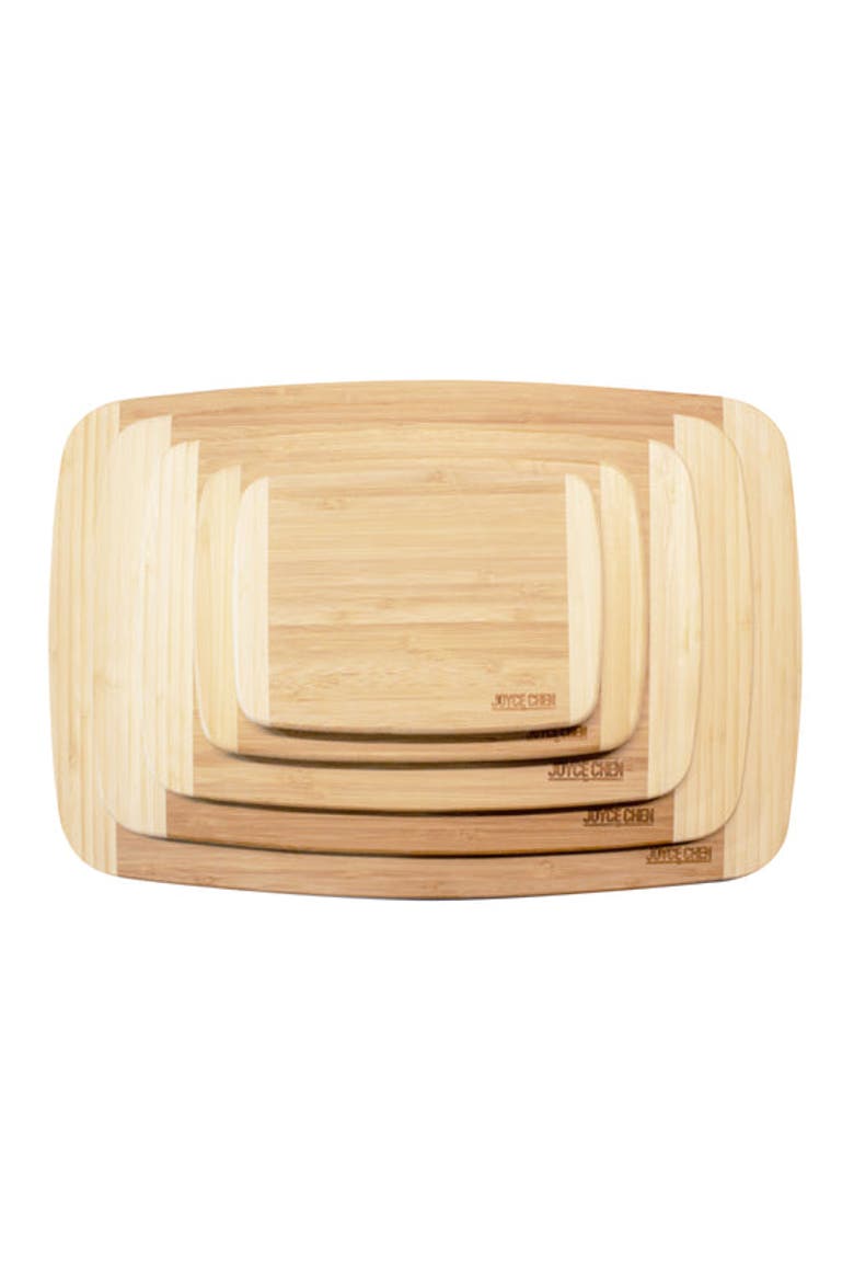 Burnished Cutting Board Set, 5 pack, Alternate, color, Bamboo