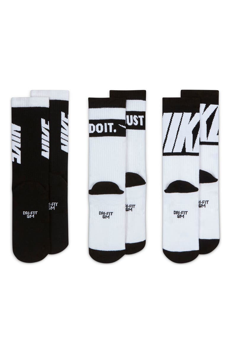Nike Everyday Crush Crew Socks - Pack of 3, Alternate, color, 