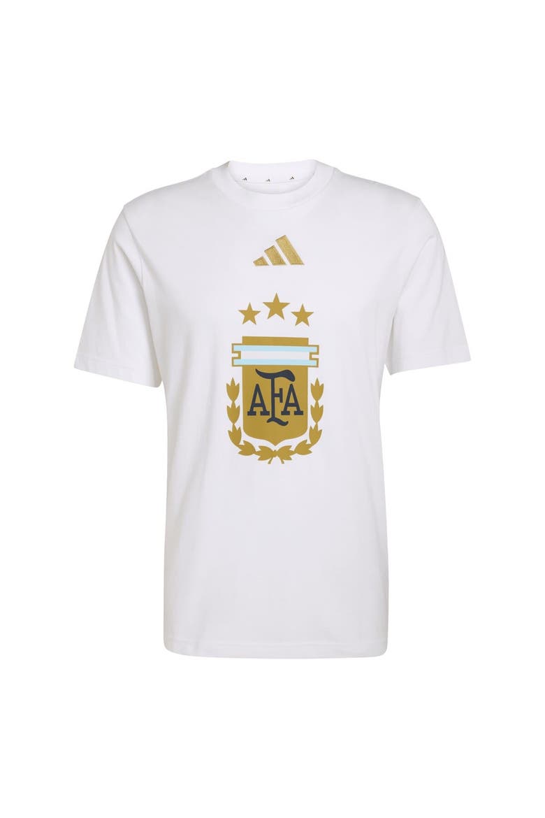 Men's adidas  White Argentina National Team FIFA x World Cup Alphaskin Graphic T-Shirt, Alternate, color, White