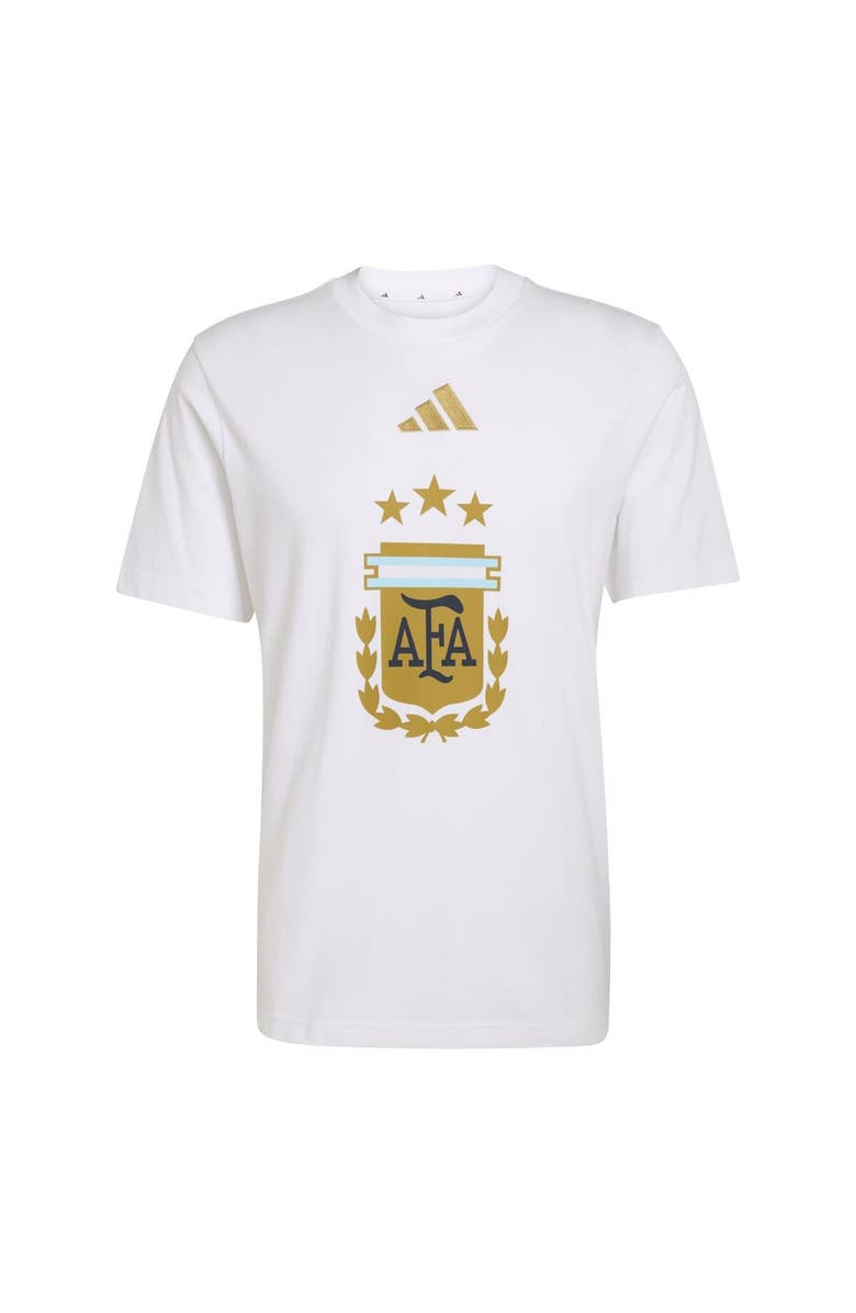 adidas Men's adidas White Argentina National Team FIFA x World Cup Alphaskin Graphic T-Shirt, Alternate, color, White