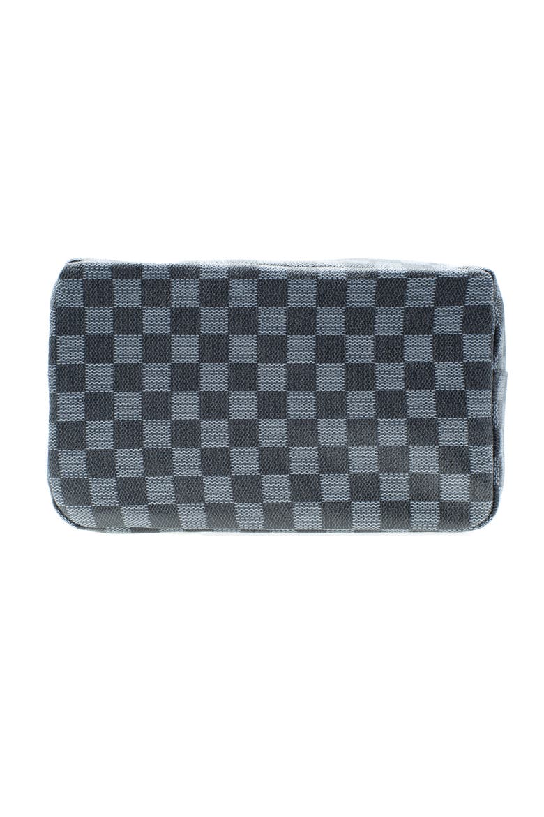 Checkered Toiletry Bag, Main, color, Black and Grey