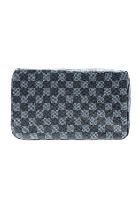 Checkered Toiletry Bag