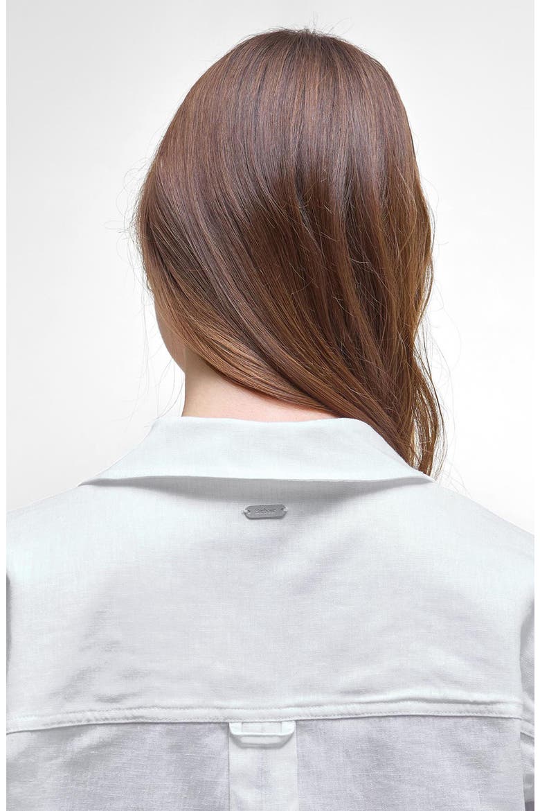 Cecile Cotton & Linen Shirt, Alternate, color, WHITE