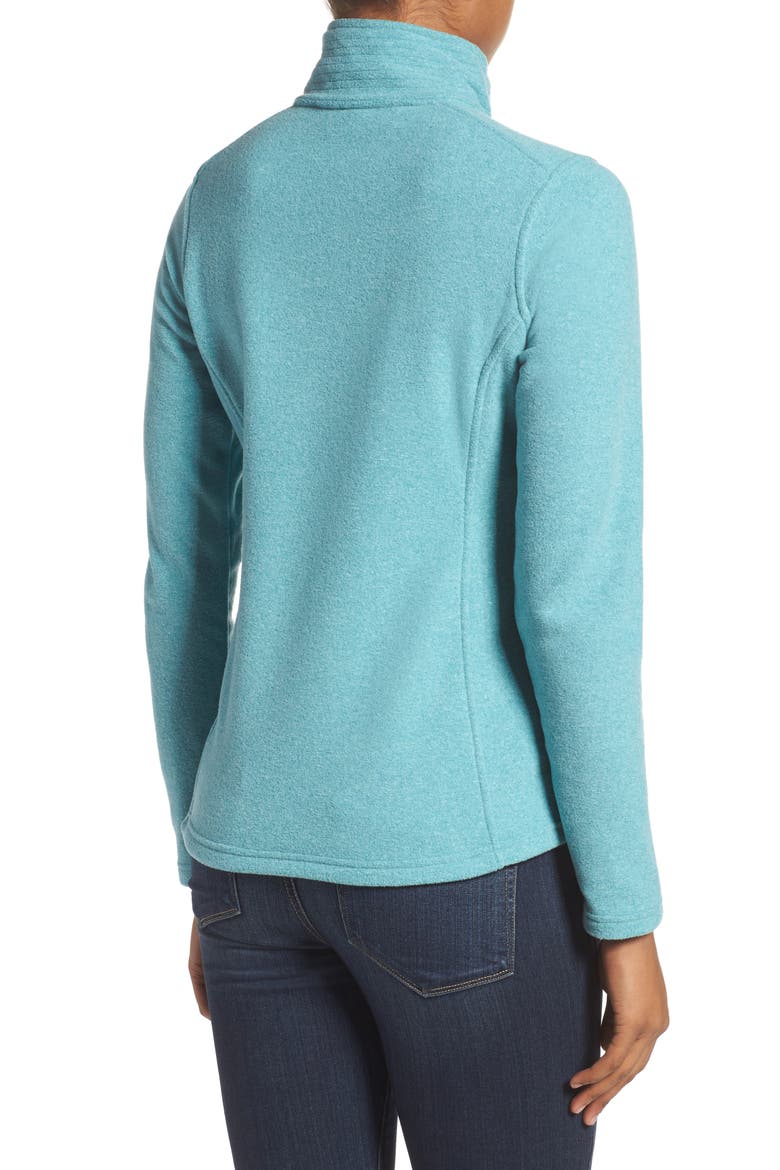 'Glacier' Quarter Zip Pullover, Alternate, color, HARBOR BLUE HEATHER