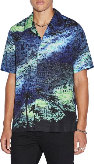 Space Palm Lyocell Camp Shirt
