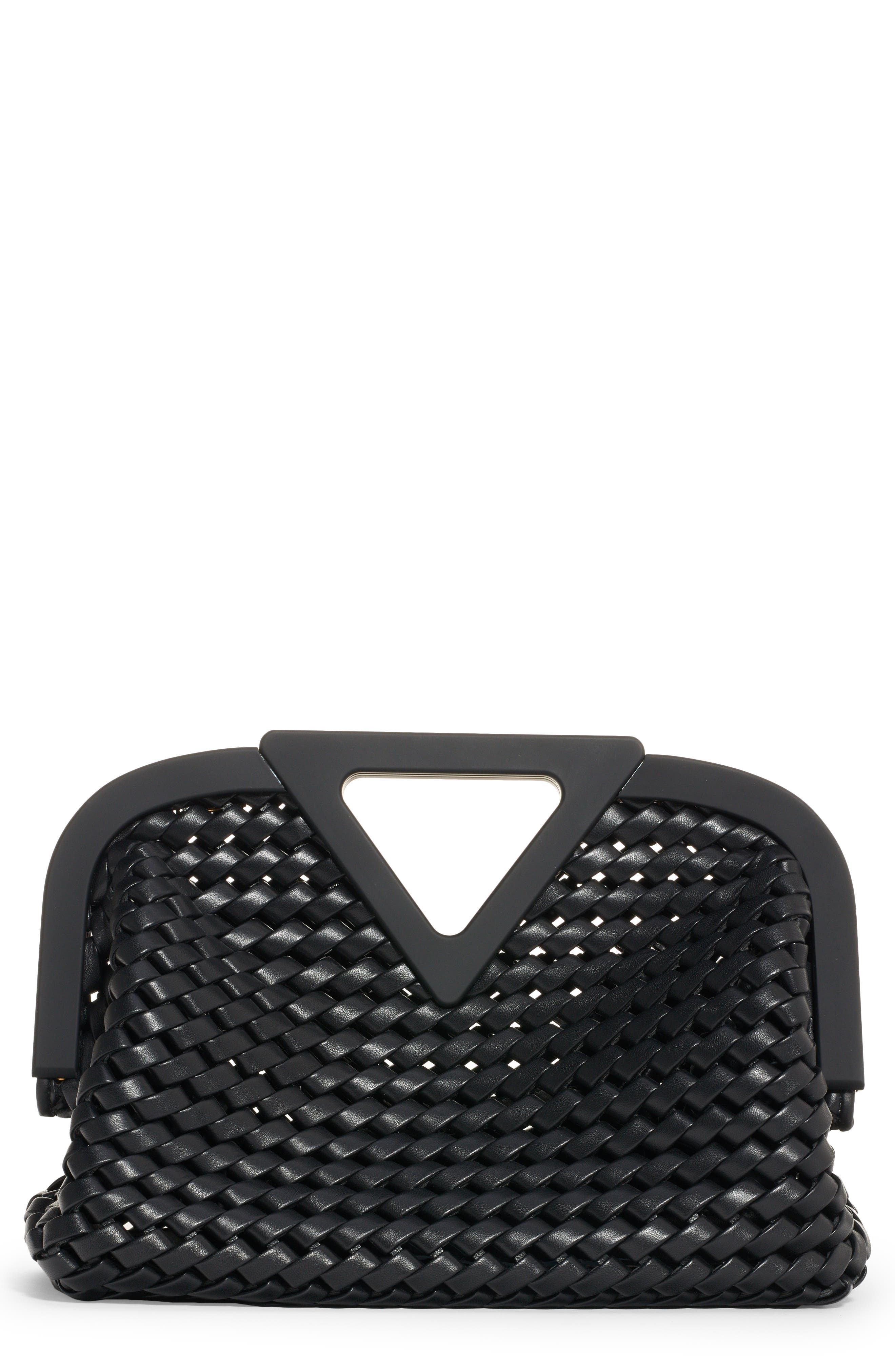 Bottega Veneta Point Slanted Intreccio Top Handle Bag, Main, color, 