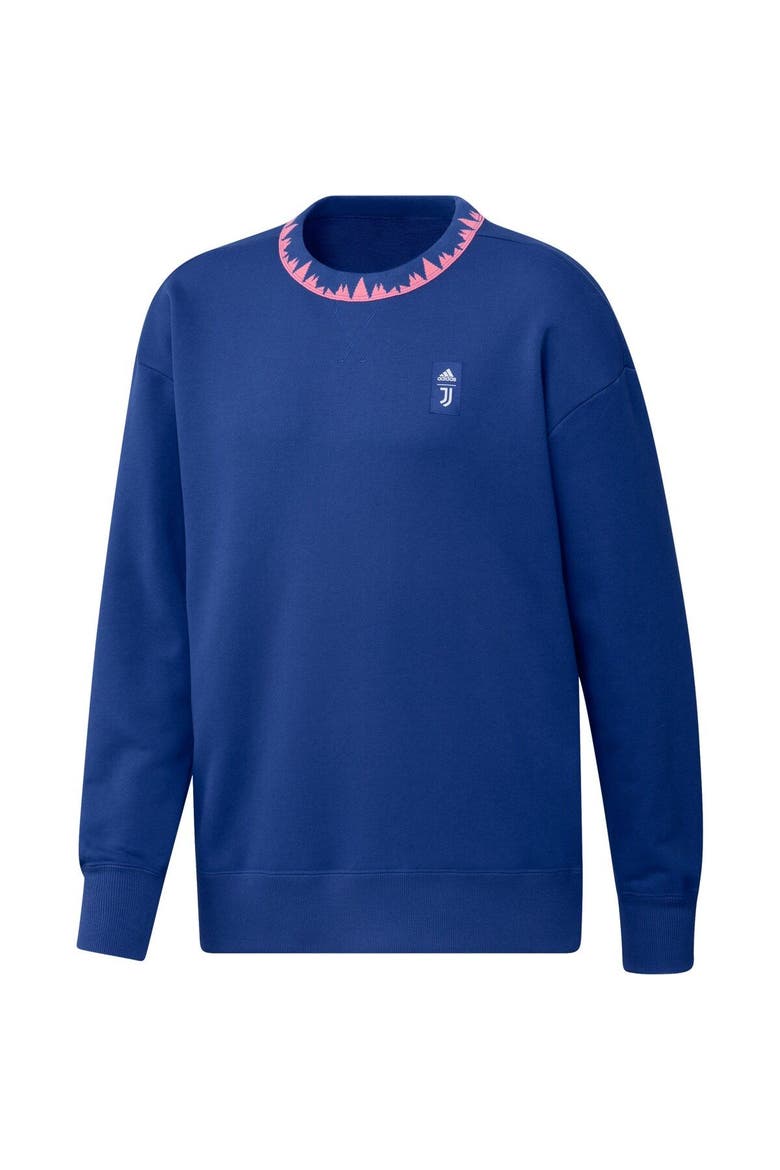 Men's adidas Blue Juventus Lifestyle Pullover Sweatshirt, Alternate, color, Blue