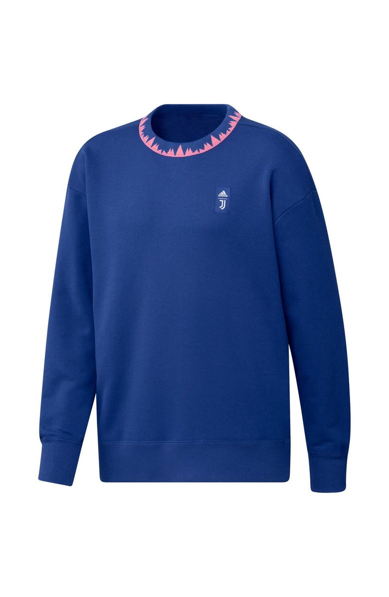 adidas Men's adidas Blue Juventus Lifestyle Pullover Sweatshirt, Alternate, color, Blue