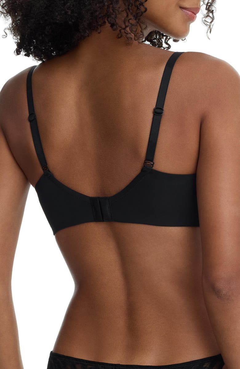 Skarlett Blue Bonbon Full Coverage Gingham Lace Bra, Alternate, color, Black