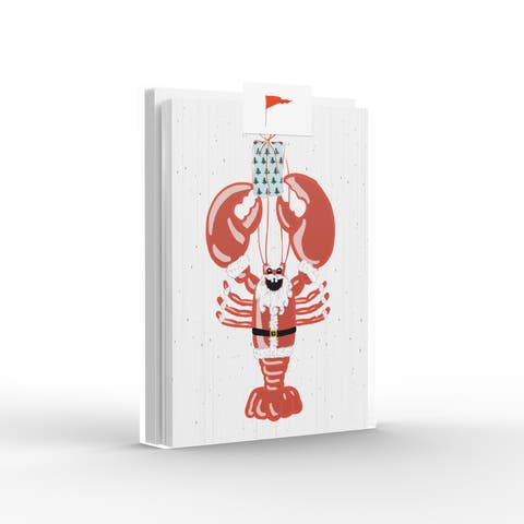 Lobstah Santa Greeting Card Pack Set (8 ct.)