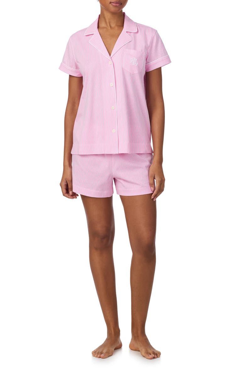 Print Short Pajamas, Main, color, PINK PRINT