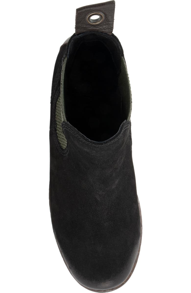 Bueno Florida Chelsea Boot, Alternate, color, Black Nubuck/ Khaki