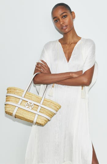 Tory Burch Ella Small Straw Basket Tote | Nordstrom