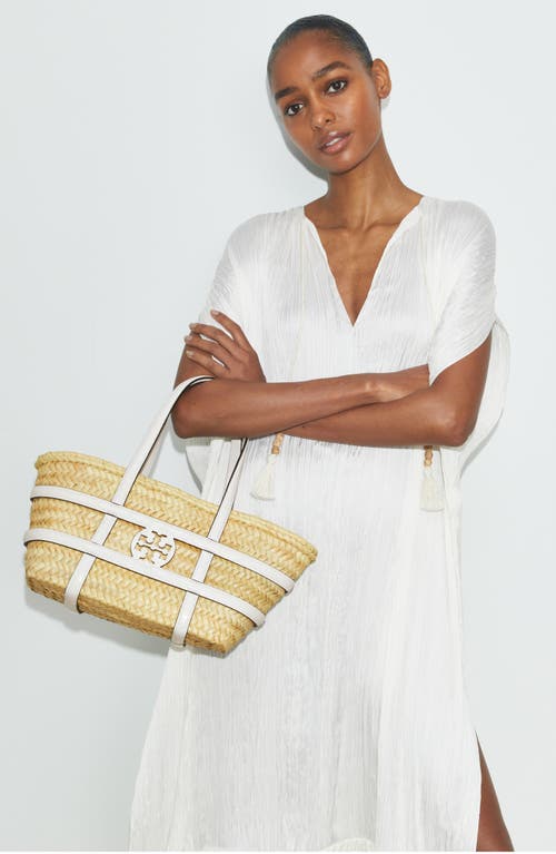 Tory Burch Ella Small Straw Basket Tote