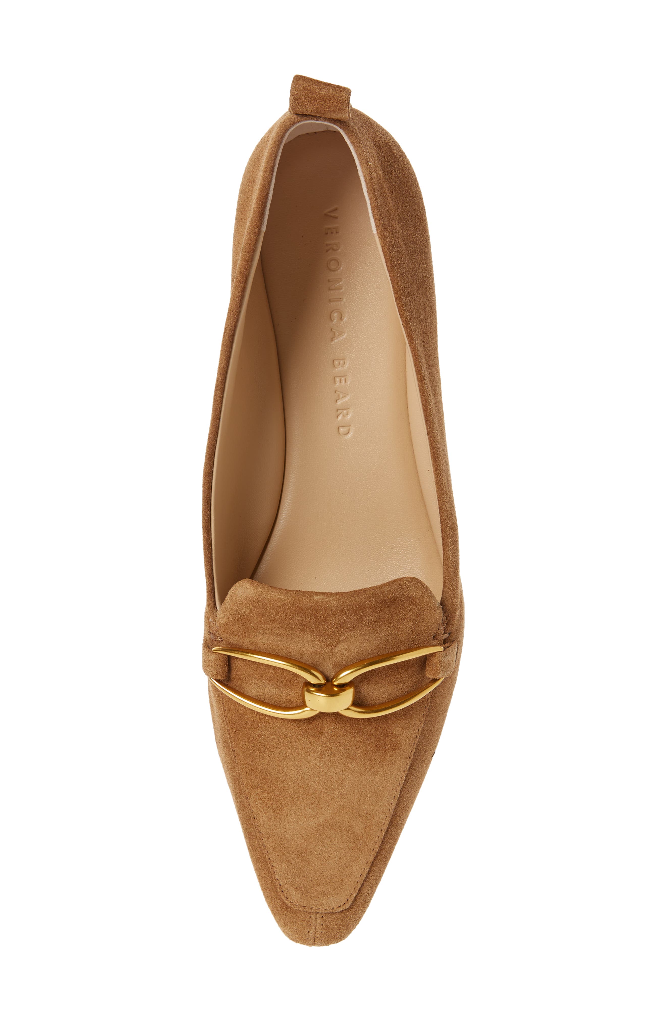 Champlain Chain Pointed Toe Flat, Alternate, color, HAZELWOOD
