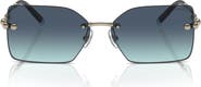 Tiffany & Co. 59mm Gradient Rectangular Sunglasses