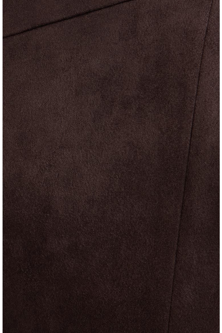 Folded Drape Neck Midi Dress, Alternate, color, DEEP MAHOGANY