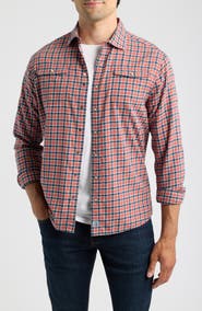 johnnie-O Snap Check Long Sleeve Button Up Shirt