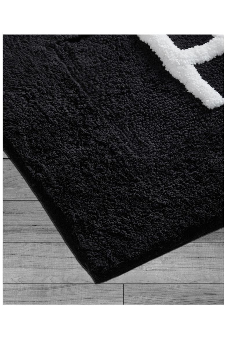 His & Hers 2-Piece Bath Mat Set, Alternate, color, BLACK