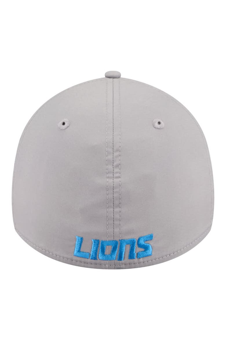 Men's New Era  Gray Detroit Lions Perforated 39THIRTY Flex Hat, Alternate, color, Gray