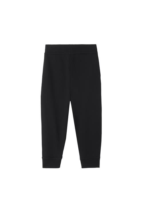 Burberry Boy's Jackson Ekd Label Jogging Pants, 3-14 In Black
