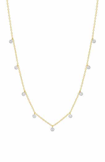 GABI RIELLE Cubic Zirconia Shaker Chain Necklace