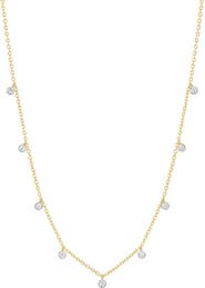 GABI RIELLE Cubic Zirconia Shaker Chain Necklace