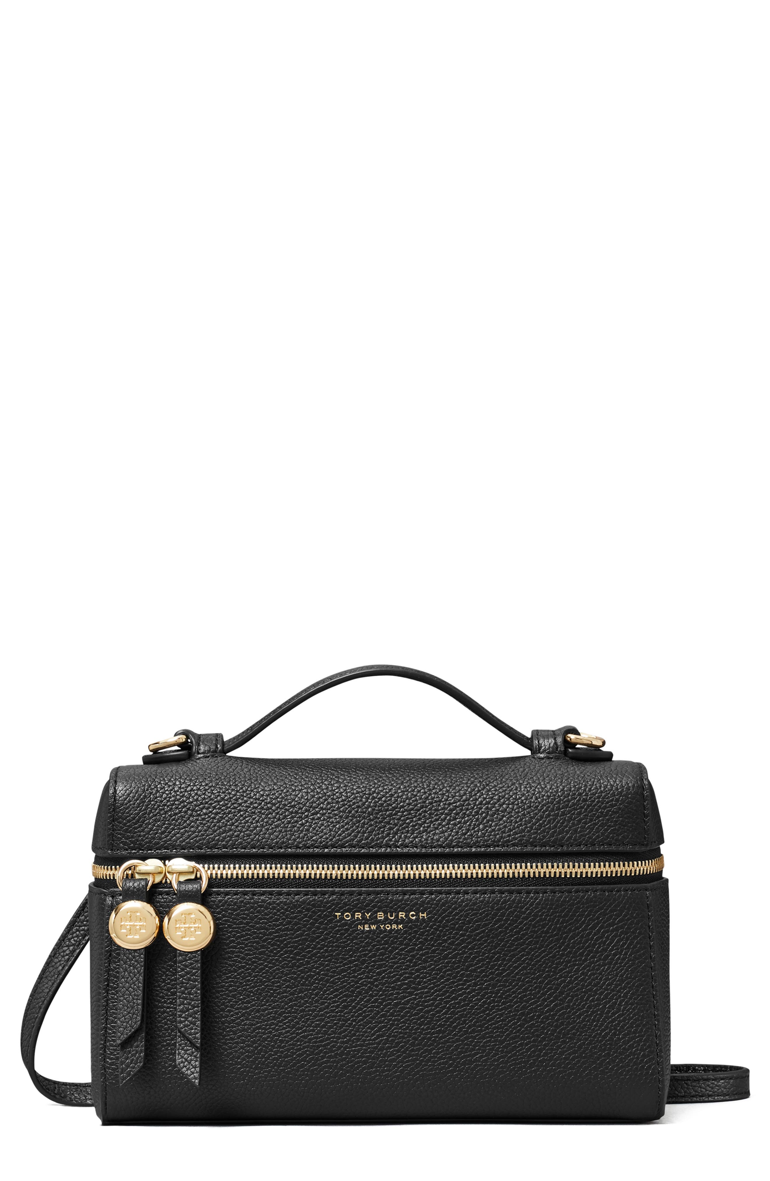 Tory Burch Romy Slim Top Handle Bag, Main, color, Black