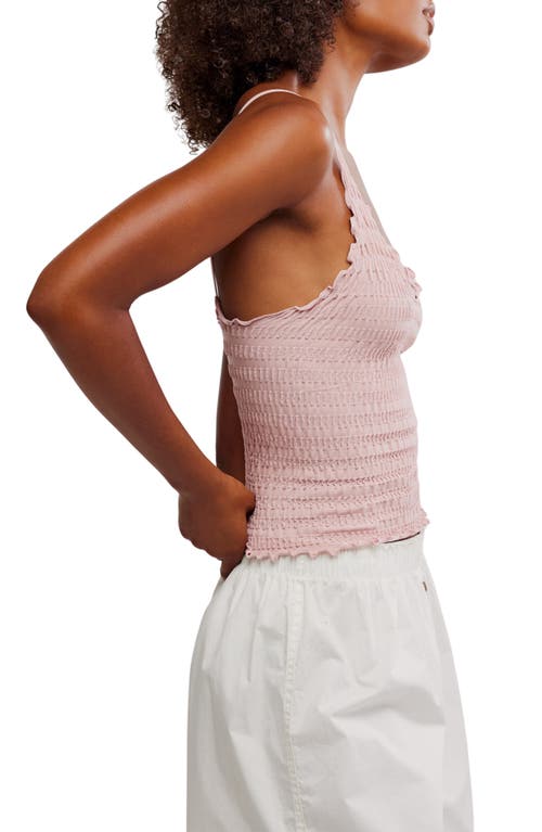 Shop Free People Pucker Up Seamless Camisole In Misty Rose