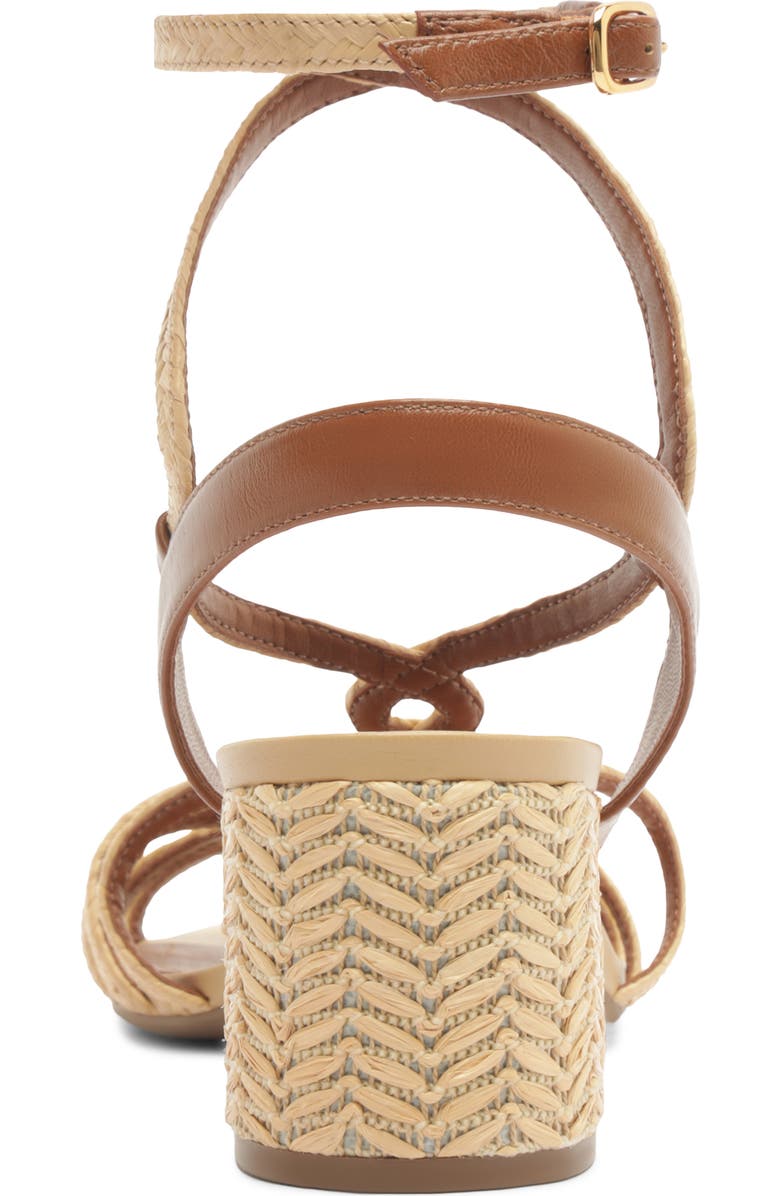 Arezzo Aria Ankle Strap Sandal, Alternate, color, Natural/ Soul Natural