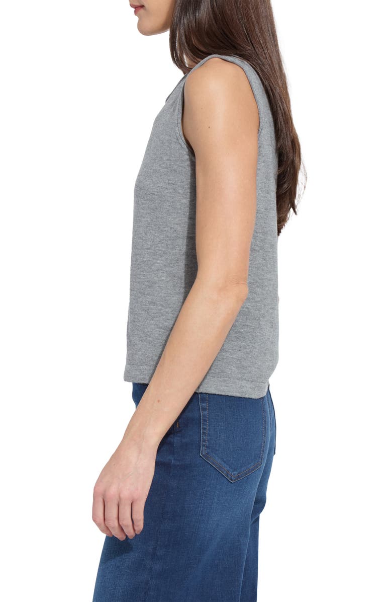 Lysse Cosette Washable Merino Wool Tank, Alternate, color, Heather Cloud