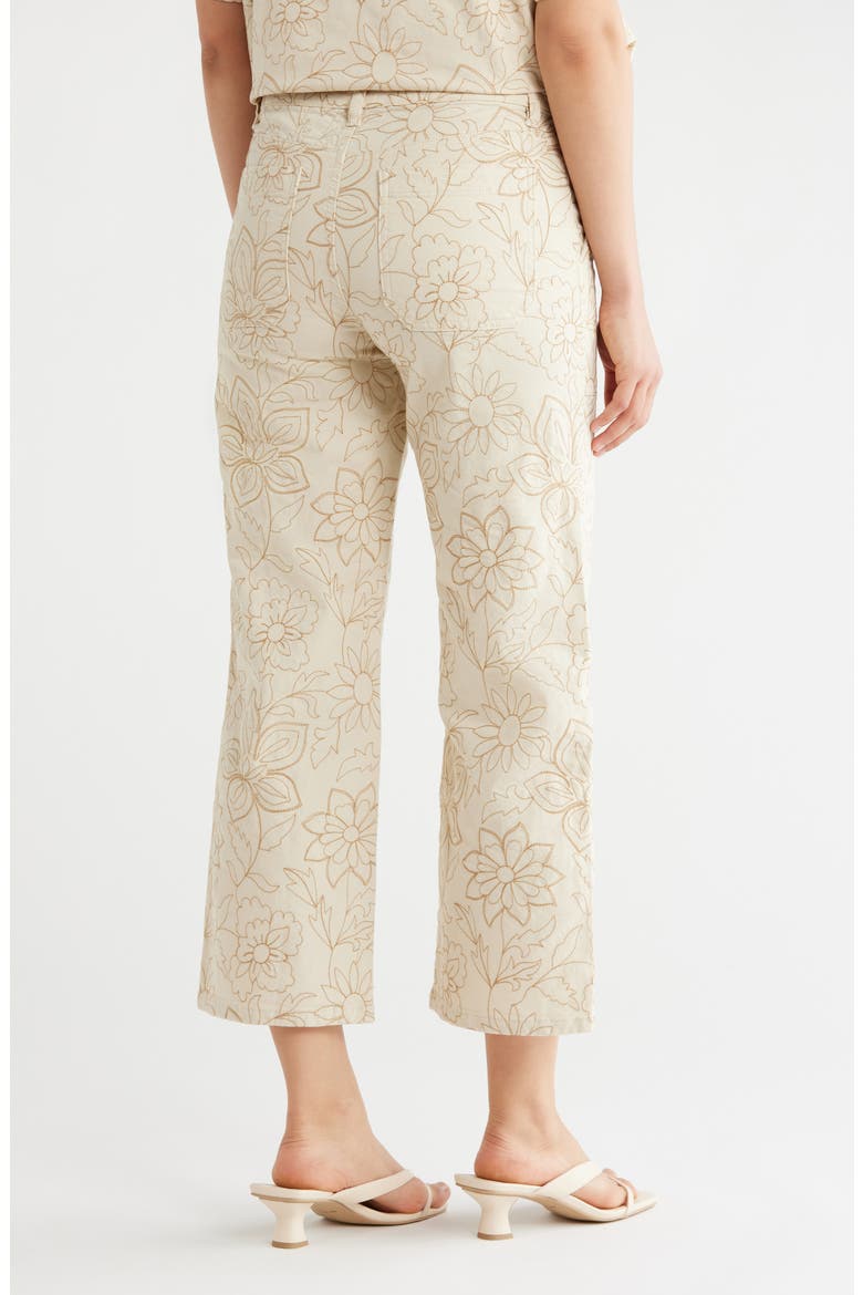 Terrace Floral Embroidered Crop Pants, Alternate, color, NEW NATURAL WHITE