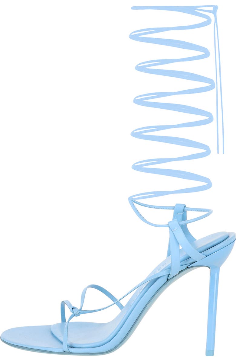 FERRAGAMO Ankle Wrap Sandal, Alternate, color, Blue