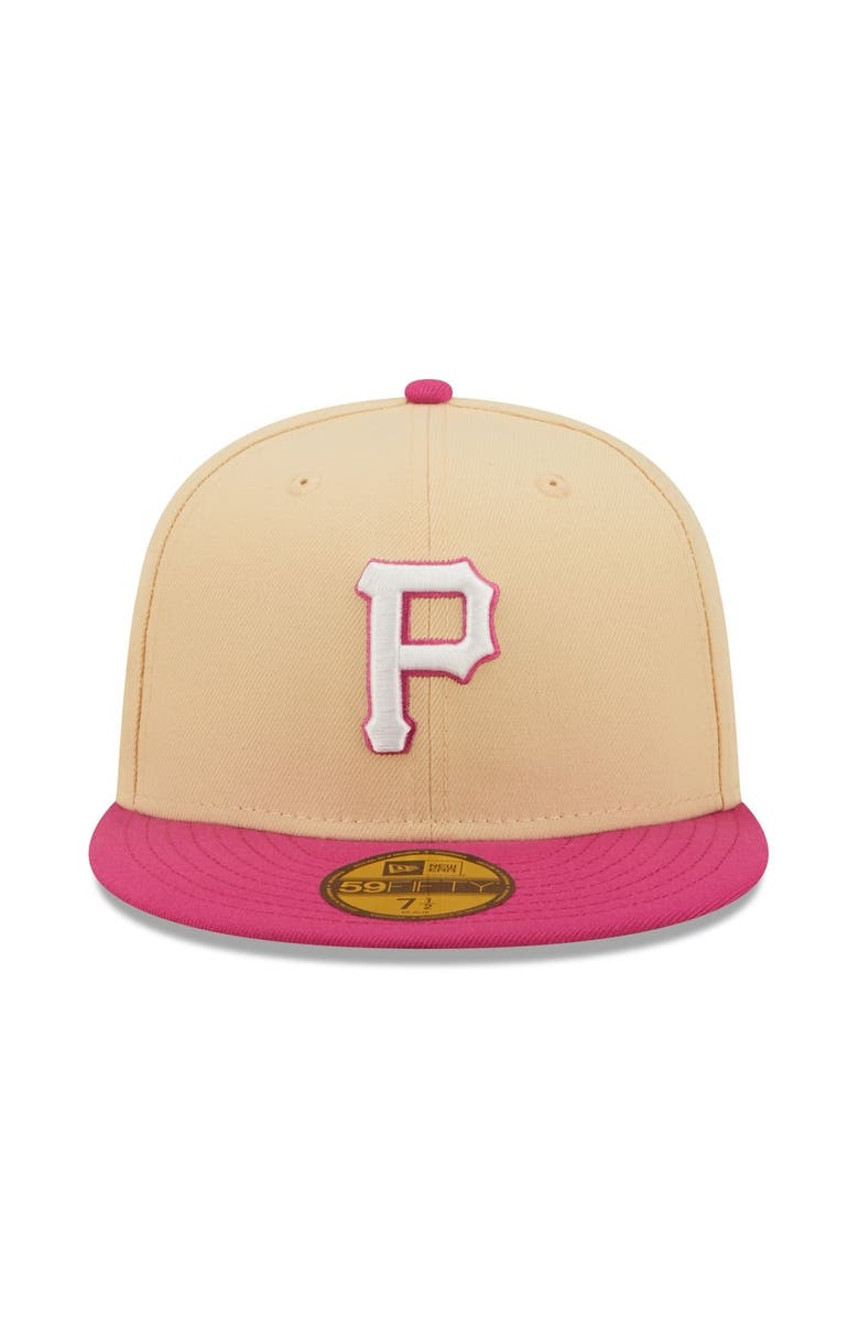 New Era Men's New Era Orange/Pink Pittsburgh Pirates 2006 MLB All-Star Game Mango Passion 59FIFTY Fitted Hat, Alternate, color, 