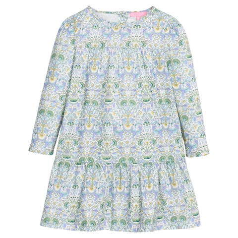 Kids' Floral Tiered Lisle Dress (Toddler, Little Kid & Big Kid)