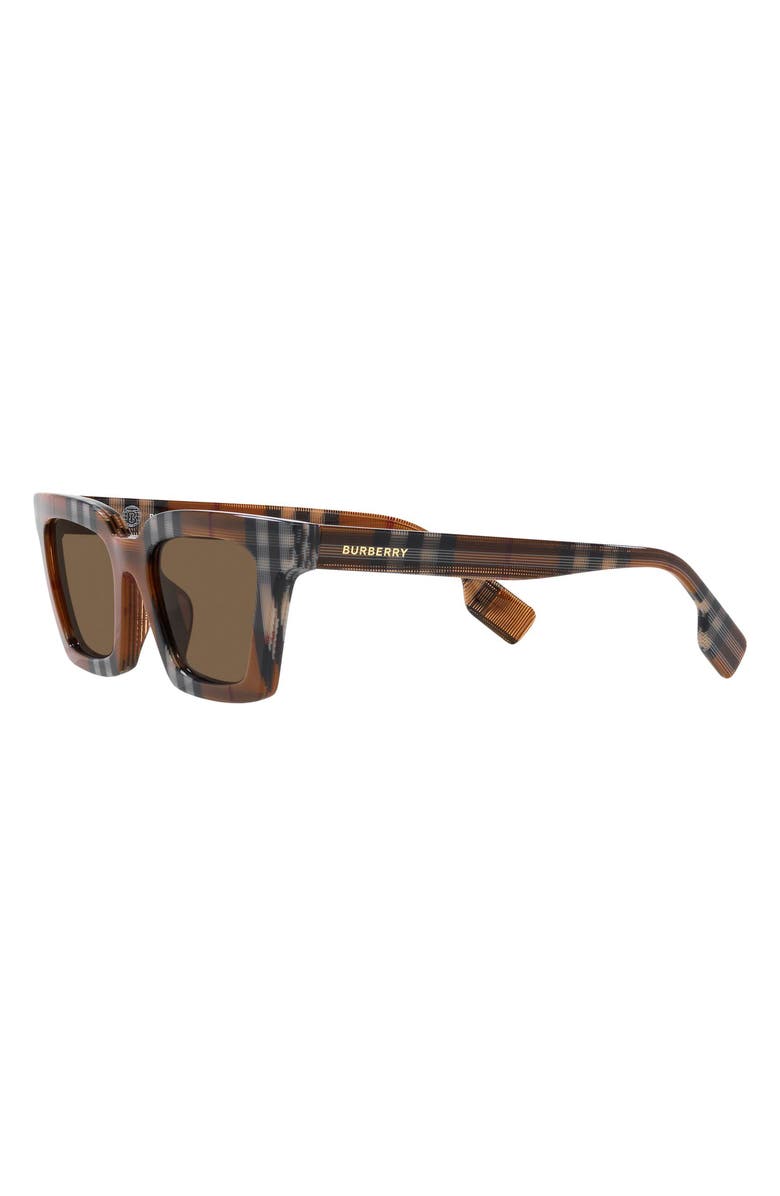 Burberry Briar 52mm Square Sunglasses, Alternate, color, Dark Brown